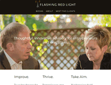 Tablet Screenshot of flashingredlight.com